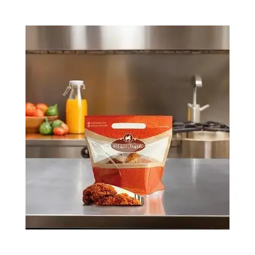 Chicken Bag 9X8X5 IN 4 Piece PET CPP FDA Compliant Vented - pack of 250