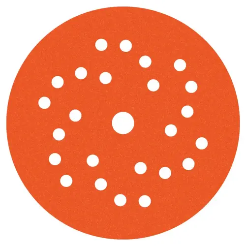 DynaCut Extreme 6" 180 Grit Hook & Loop 25-Hole Aluminum Oxide on Film Sanding Disc