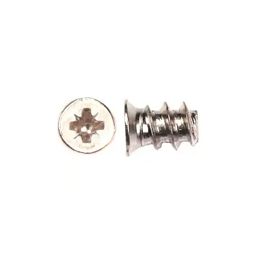 #5 x 20mm Flat Head Euro Screw, Pozi Drive Euro Thread and Blunt Point, Nickel, Box of 800 by Wurth #5 x 20mm Flat Head Euro Screw, Pozi Drive Euro Thread and Blunt Point, Nickel, Box of 800 by Wurth