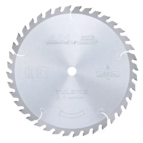 Amana A.G.E. 10" Diameter with 5/8" Arbor 40 Tooth ATB General Purpose Saw Blade Amana A.G.E. 10" Diameter with 5/8" Arbor 40 Tooth ATB General Purpose Saw Blade