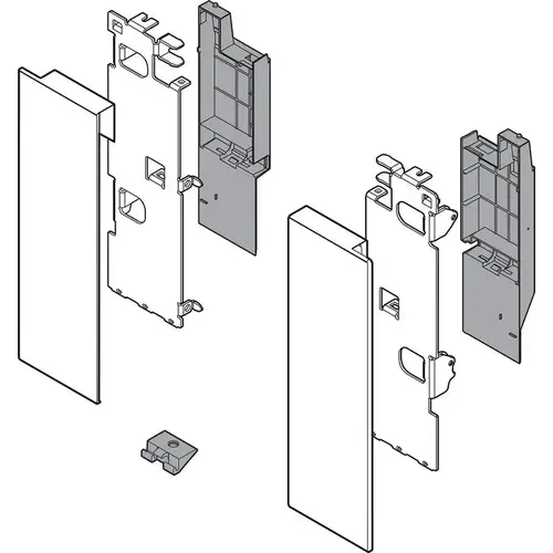 Legrabox Front Fixing Bracket Height C Interior Roll-Out, Orion Gray Matte Legrabox Front Fixing Bracket Height C Interior Roll-Out, Orion Gray Matte