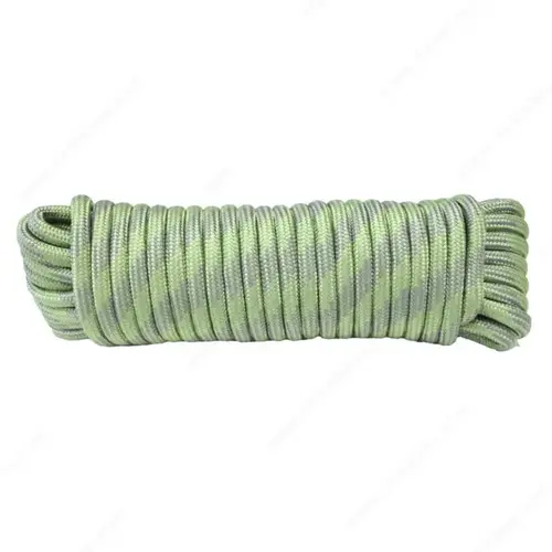 Polypropylene 32-Strand Diamond Braid Rope Green Ribbon