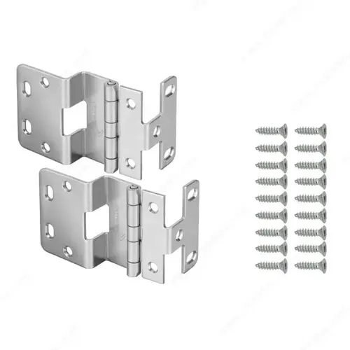 Five Knuckle Institutional Hinge Satin Chrome - pack of 2 Five Knuckle Institutional Hinge Satin Chrome - pack of 2