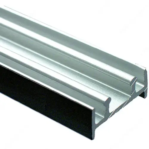 Double Bottom Running Track Satin Aluminum Double Bottom Running Track Satin Aluminum