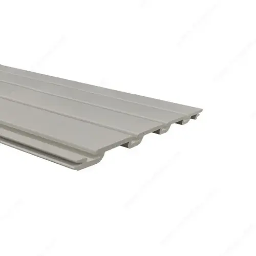 8 ft (2.44 m) PVC Slatwall Panels Grey