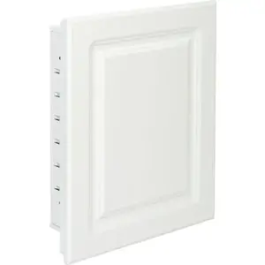 Zenna Professional EG9612RPR1 American Pride 16w X 20"H Raised Panel Recessed Medicine Cabinet - Steel Body White