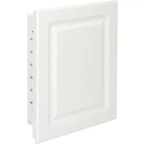 American Pride 16w X 20"H Raised Panel Recessed Medicine Cabinet - Steel Body White