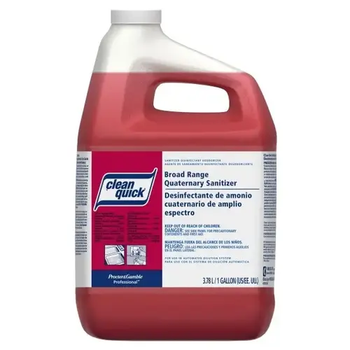 Broad Range Quaternary Sanitizer Liquid, Closed Loop, 1 Gallon