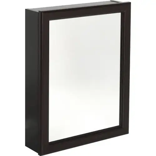 15.25 In. W X 19.25 In. H Surface-Mount Framed Medicine Cabinet (Espresso)