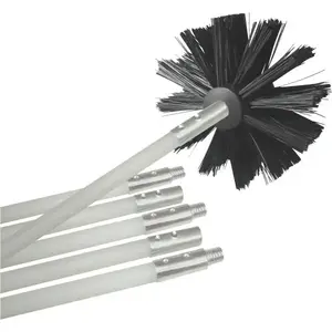 Deflecto Corporation DVBRUSH12K/6 Dryer Duct Cleaning Kit, 4" Diameter, Adjustable To 120"