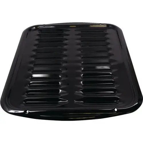 Broiler Pan And Grill Set, Black Porcelain