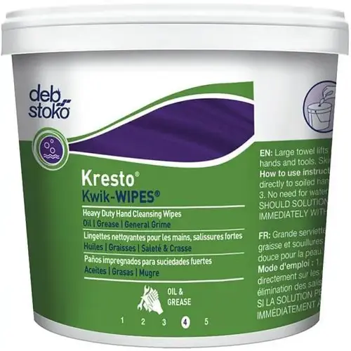Kresto Kwik-Wipes Heavy-Duty Hand Wipes Bucket Kresto Kwik-Wipes Heavy-Duty Hand Wipes Bucket