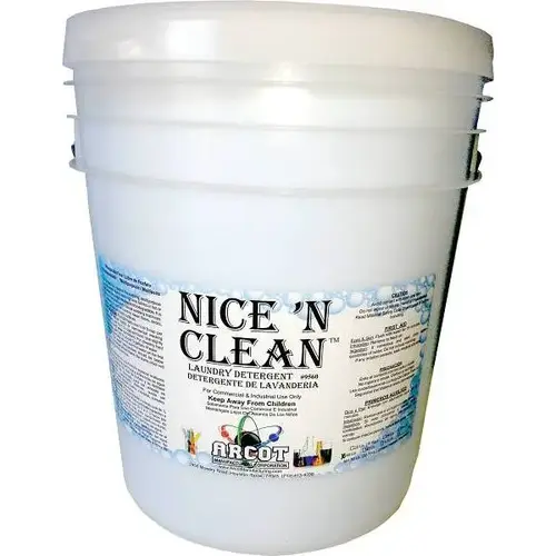 40 Lb. Nice 'N Clean Laundry Detergent Pail Non-Scented Blue Powder