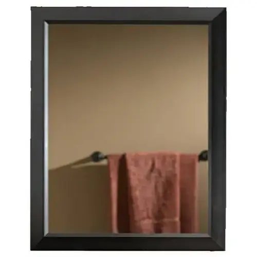 Medicine Cabinet 15 X 19" Stainless Steel With Oil-Rubbed Bronze Frame Brass