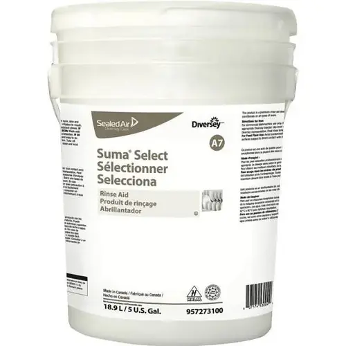 5 Gal. Select A7 Surfactant Liquid Rinse Aid