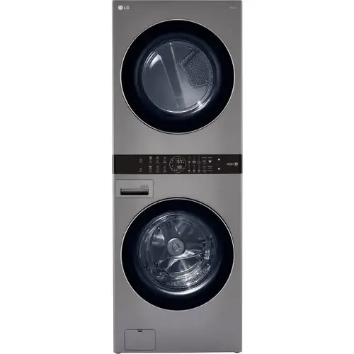 Single Unit Front Load Washtower With Center Control Gas Dryer