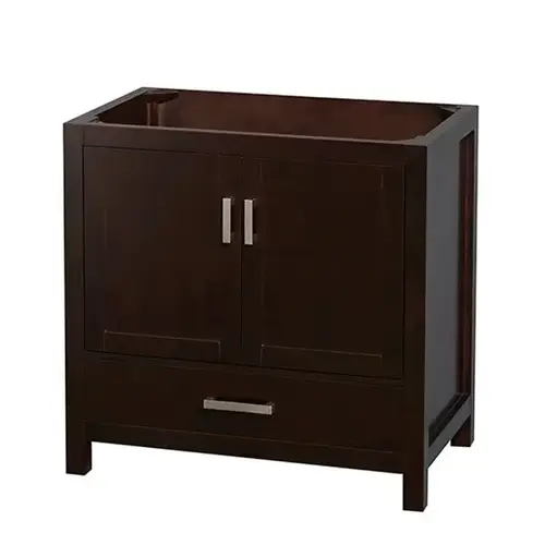 Sheffield Espresso Wood Single Bathroom Vanity 36" X 22" Without Mirror Sheffield Espresso Wood Single Bathroom Vanity 36" X 22" Without Mirror