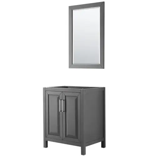 Daria Dark Gray Single Bathroom Vanity 30" With 24" Mirror