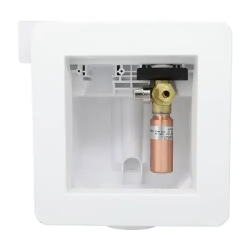 Ice Maker One Stop Box 1/2 In. Crimp PEX X1/4 In. Compression-Hammer Arrester