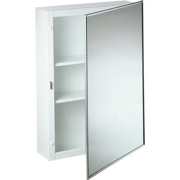 GENERIC PRIVATE BRAND Generic Private Brand 16w X 22 Surface Mount Mirror Medicine Cabinet White 1622-SM