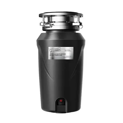 1/2 HP Continuous Feed Garbage Disposal Non-Corded With Bio-Shield Odor Protection