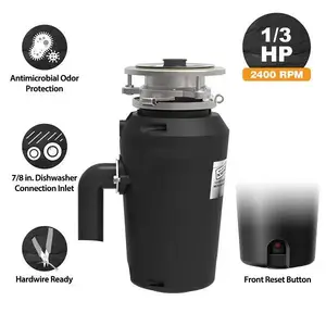 Broyeur D'évier Maintenance Warehouse 1/3 HP - Sans Cordon D'alimentation, Référence 405700, Neuf