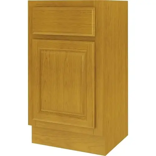 Bath Vanity Base Cabinet, 18w X 34-1/2h X 16d, Honey Oak Bath Vanity Base Cabinet, 18w X 34-1/2h X 16d, Honey Oak