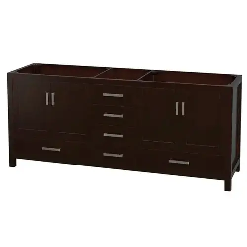 Sheffield 80 In. Double Bathroom Vanity (Espresso) Sheffield 80 In. Double Bathroom Vanity (Espresso)