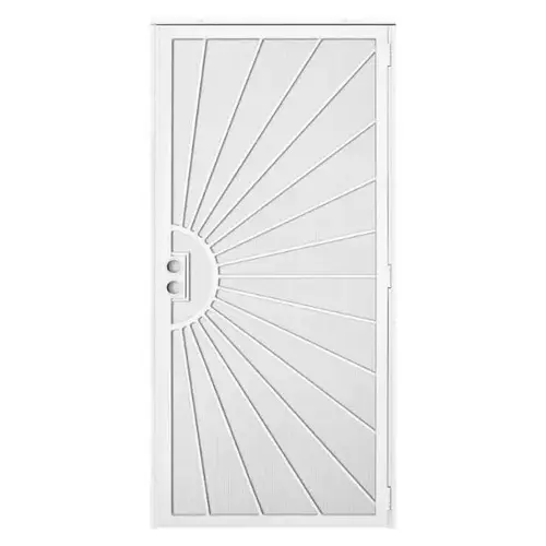 36 In. X 80 In. Solana Navajo White Steel Security Door