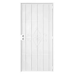 Unique Home Designs 5SH202WHITE36 36 In. X 80 In. Su Casa White Surface Steel Security Door