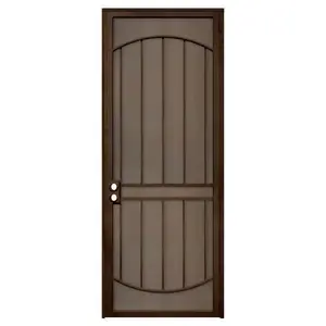 Unique Home Designs IDR064096L2078 36 In. X 96 In. Arcada Copper Left Steel Security Door