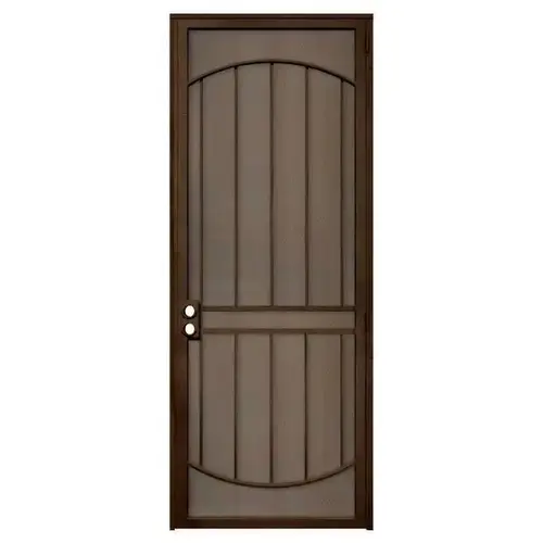 36 In. X 96 In. Arcada Copper Left Steel Security Door