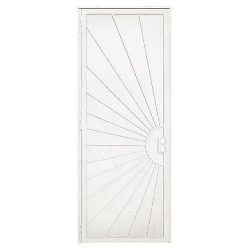 36 In. X 96 In. Solana Navajo White Security Door