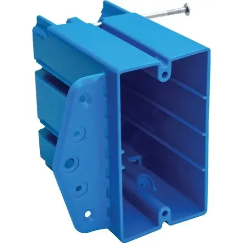 All-In-One 1-Gang New Work/Old Work PVC Electrical Box (Blue)