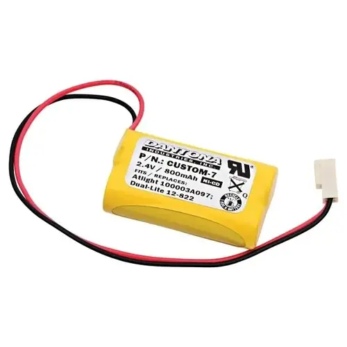 2.4 Volt 800 Mah Replacement Emergency Lighting Battery
