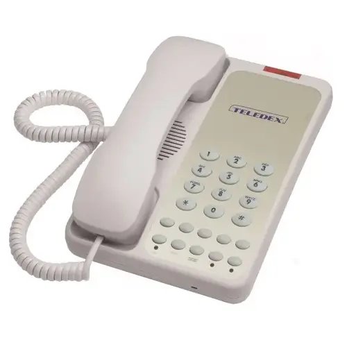 Opal Series 1-Line Speakerphone W/ 5-Guest Service Key, Ash