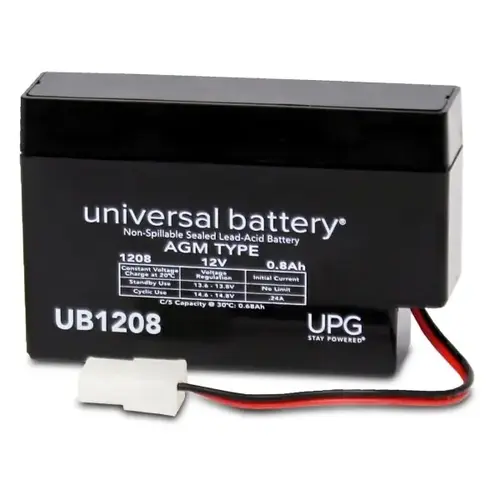 Sla Ub1208 12 Volt Wl Wire Lead Terminal Battery