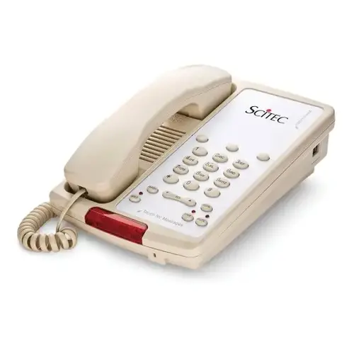 3s-08 Ash 1-Line Speakerphone With 3-Guest Service Button