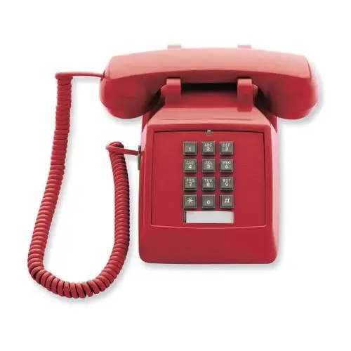 Red 1-Line Emergency Desk Phone