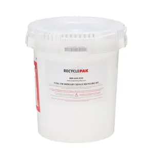 Veolia Supply-049 5 Gal Universal Waste Mercury Containing Equipment Recycling Pail