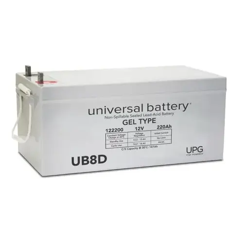 12-Volt 220 Ah L4 Terminal Sealed Rechargeable Battery 12-Volt 220 Ah L4 Terminal Sealed Rechargeable Battery