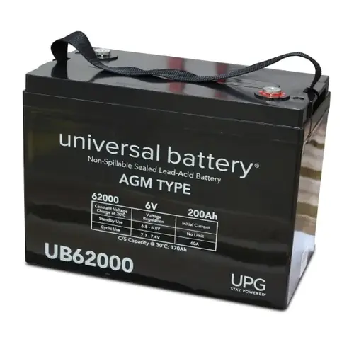 6-Volt 200 Ah I4 Terminal Sealed Agm Rechargeable Battery 6-Volt 200 Ah I4 Terminal Sealed Agm Rechargeable Battery