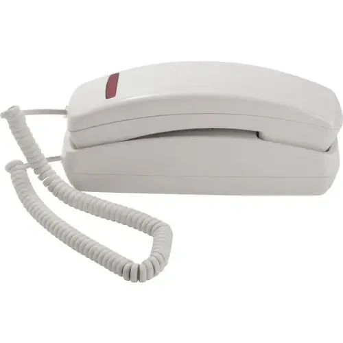 Slimline Single Line White Telephone 5" Line Cord