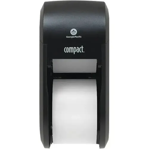 2-Roll Coreless Vertical Toilet Paper Dispenser (Black)