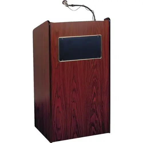 Aristocrat Floor Sound Lectern, Mahogany