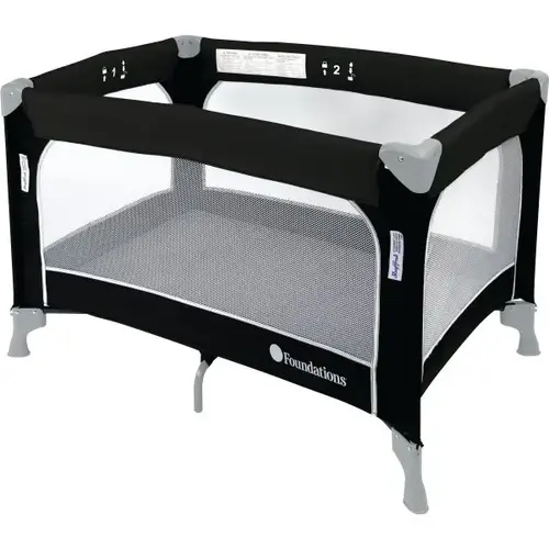 Snugfresh Celebrity Portable Play Yard Crib Graphite