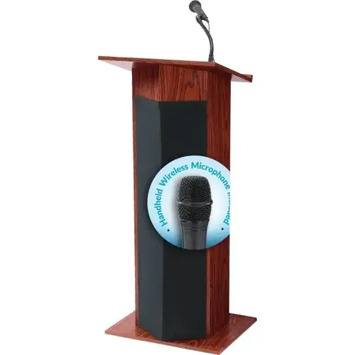 Power Plus Sound Lectern, 4 Speakers Built-In To Amplify Voice Power Plus Sound Lectern, 4 Speakers Built-In To Amplify Voice
