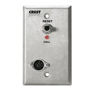 Crest Healthcare 8724C Jeron 8-Pin Call Placed Light And Reset Button Patient Station