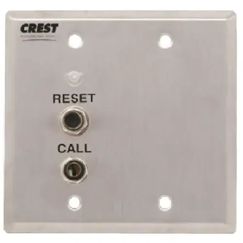 Nurse Call Receptacle Station, Crest Replacement For Couch