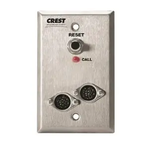 Crest Healthcare 6125C Replacement Call Patient Station For Jeron, Dual Jack, 1-Gang